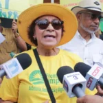 Frente Amplio realiza protesta por costo de la vida y apagones